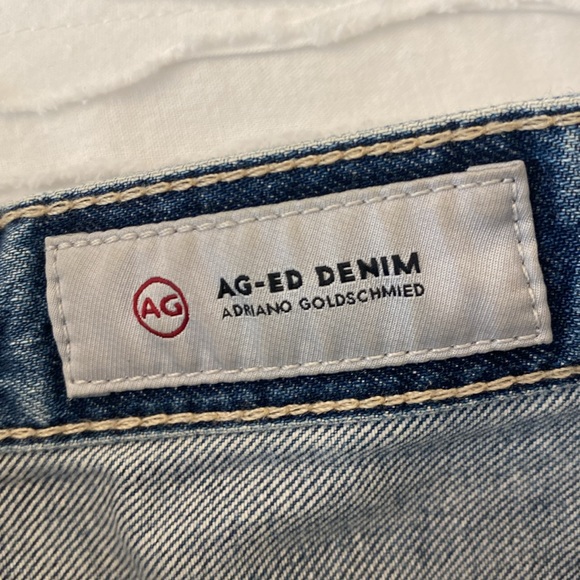 AG Adriano Goldschmied Denim Shorts Sadie High Rise Size 26R Distressed - Picture 5 of 6